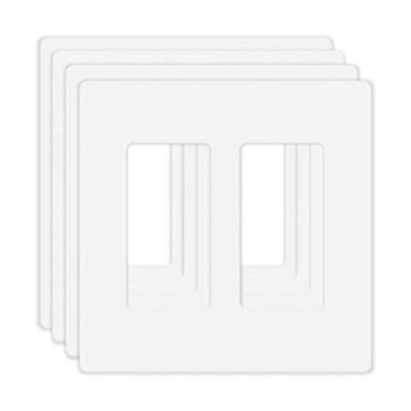 Paquete de 4 placas de pared decorativas sin tornillos
