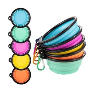 Cuencos plegables para perros gatos de viaje portátil