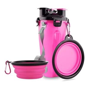 Botella de agua de viaje para perros cuencos plegables 2_1