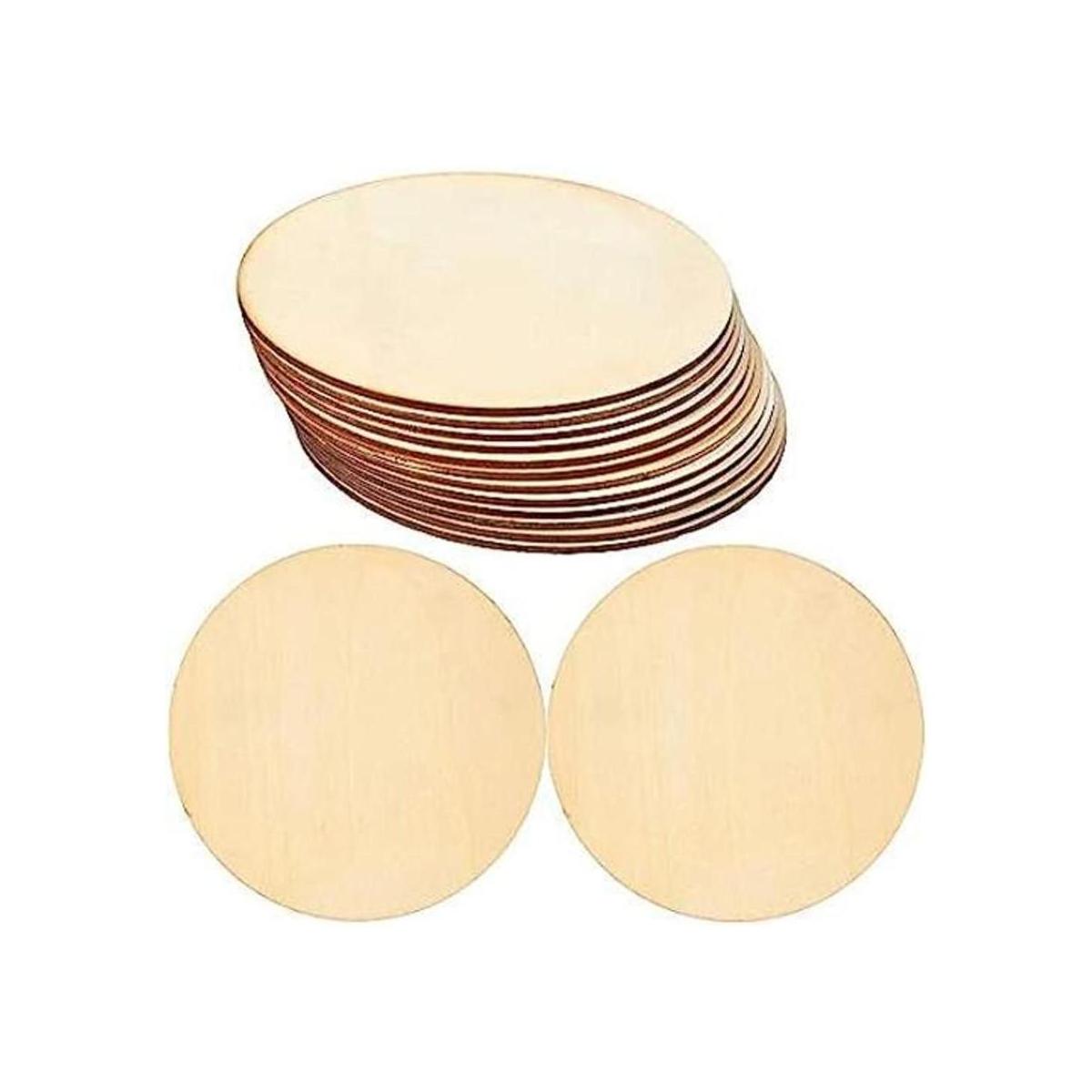 Círculos de madera para manualidades 15 unidades de