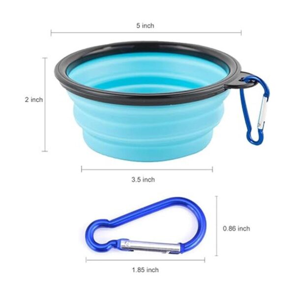 Cuencos plegables para perros gatos de viaje portátil