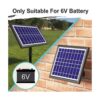 POWOXI Panel solar de 6 V 6 W para batería de coche_5