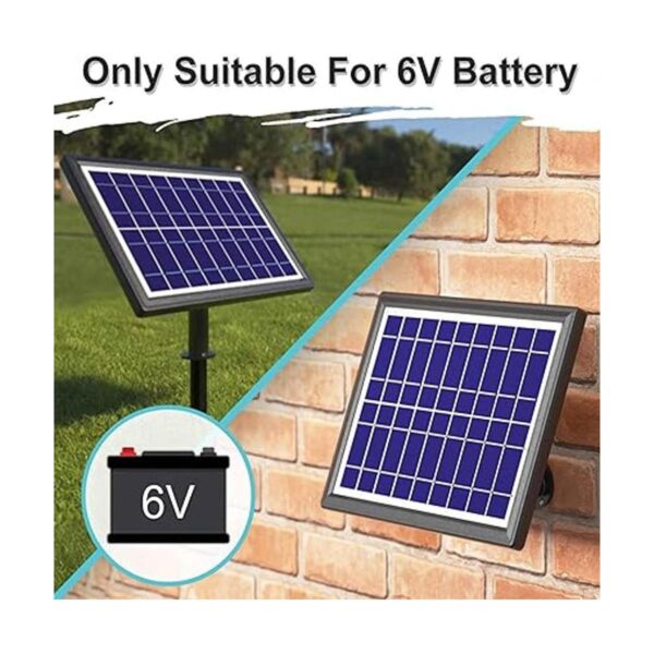 POWOXI Panel solar de 6 V 6 W para batería de coche_5