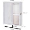 Keebofly Joyero organizador de pared con madera rústica de