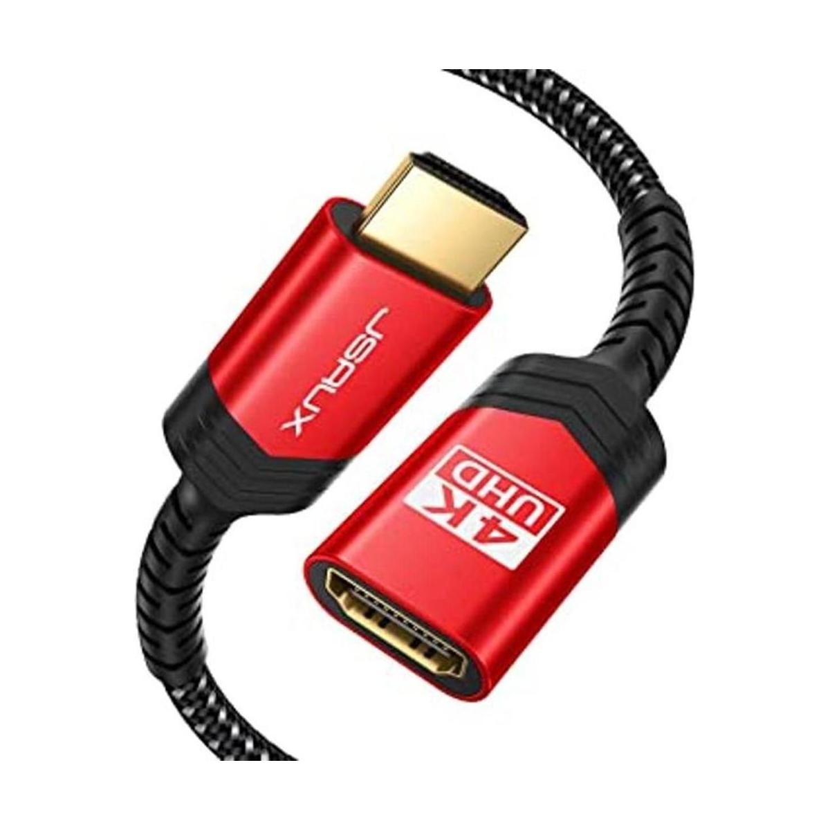 Cable de extensión HDMI de 3.3 pies JSAUX 4K 60 Hz cable
