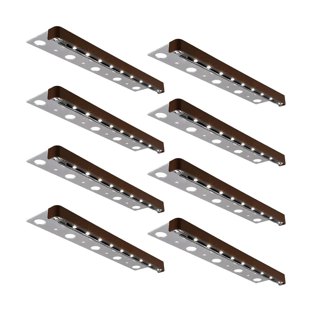 LEONLITE 8Pack 12 Inch LED Retaining Wall Lights