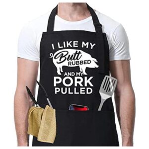 Miracu Delantales de cocina divertidos para hombres
