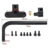 QueT 10 piezas de enganche de remolque ajustable de_2