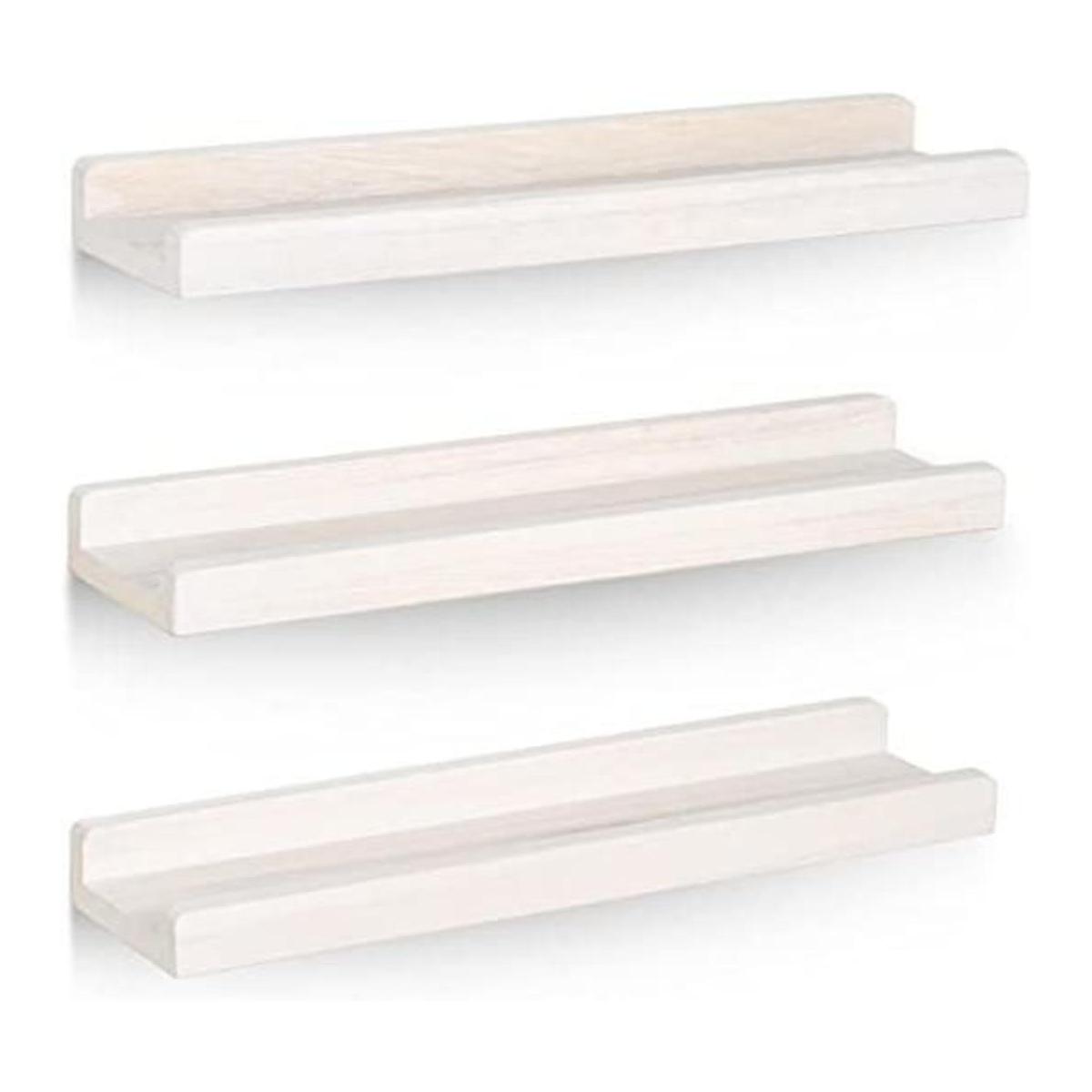 Emfogo Estantería flotante de madera rústica juego de 3