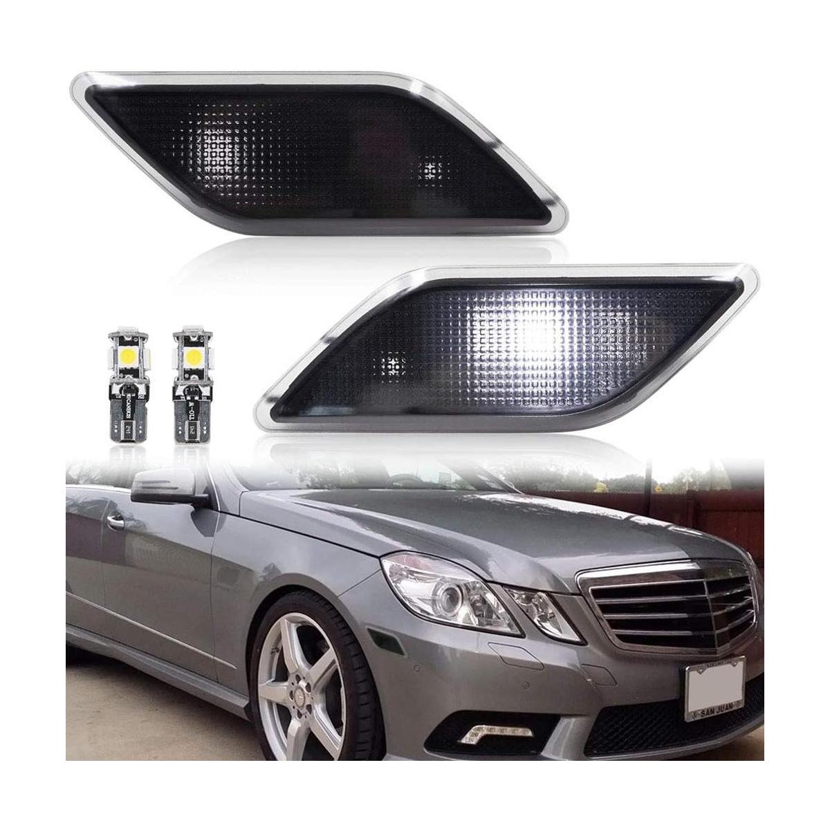 Lente ahumada parachoques delantero luces de marcador