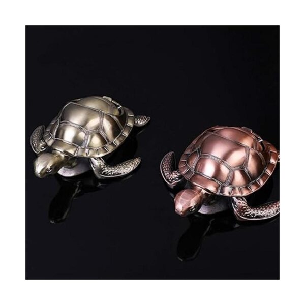 K COOL Cenicero de tortuga con tapa resistente al viento_5