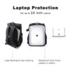 BAGSMART Mochila de cámara para fotógrafos mochila_5