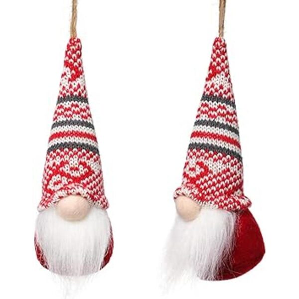 Juego de 10 gnomos colgantes para árbol de Navidad gnomos_2