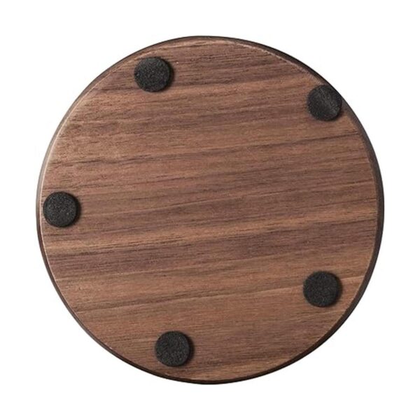 GOH DODD Posavasos de madera con soporte de metal juego_4