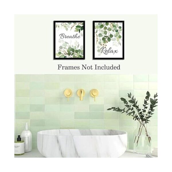 Arte de pared con texto en inglés Relax Soak Unwind