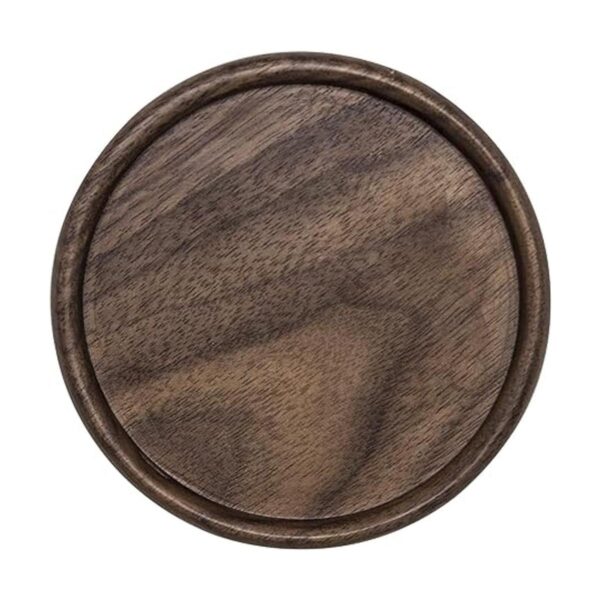 GOH DODD Posavasos de madera con soporte de metal juego_2