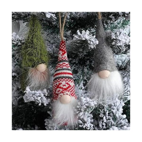 Juego de 10 gnomos colgantes para árbol de Navidad gnomos_5