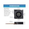GDSTIME Ventilador de refrigeración PWM de 4.724 in 4_5