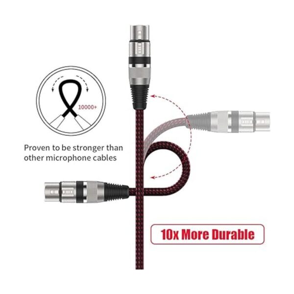 Cable XLR hembra a 14 TS de 10 pies 2 unidades cable de