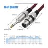 Cable XLR hembra a 14 TS de 10 pies 2 unidades cable de