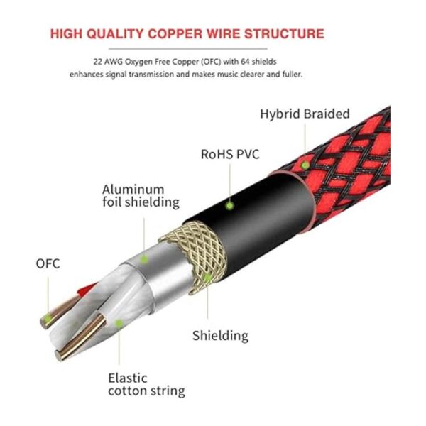 Cable XLR hembra a 14 TS de 10 pies 2 unidades cable de