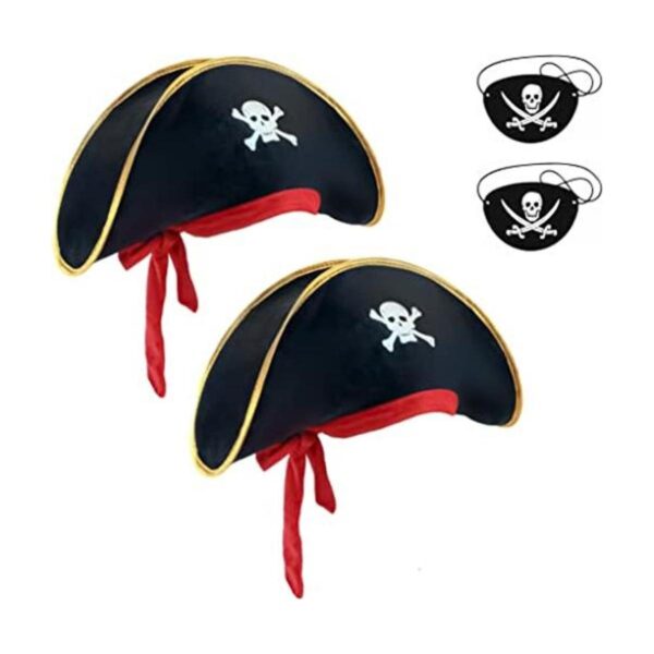 MG House Sombreros de pirata para fiesta de Halloween_1