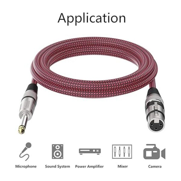 Cable XLR hembra a 14 TS de 10 pies 2 unidades cable de