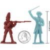 BMC Revolutionary War Plastic Army Men 44 figuras de_2