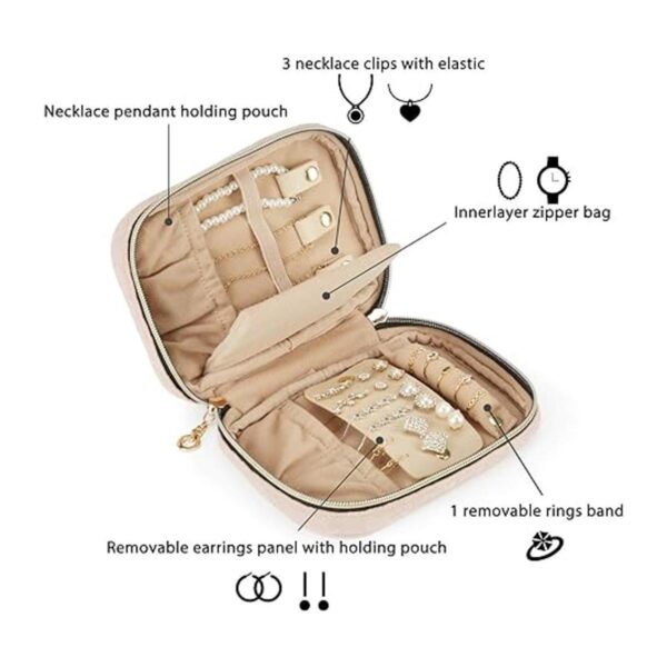 BAGSMART Estuche organizador de joyería de viaje para_2