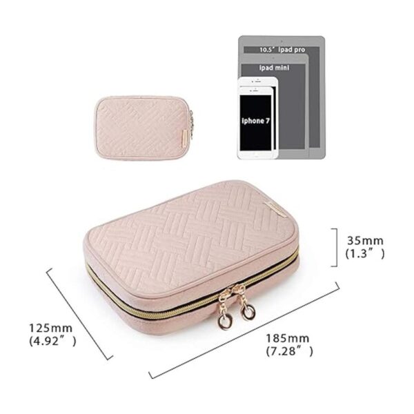 BAGSMART Estuche organizador de joyería de viaje para_4