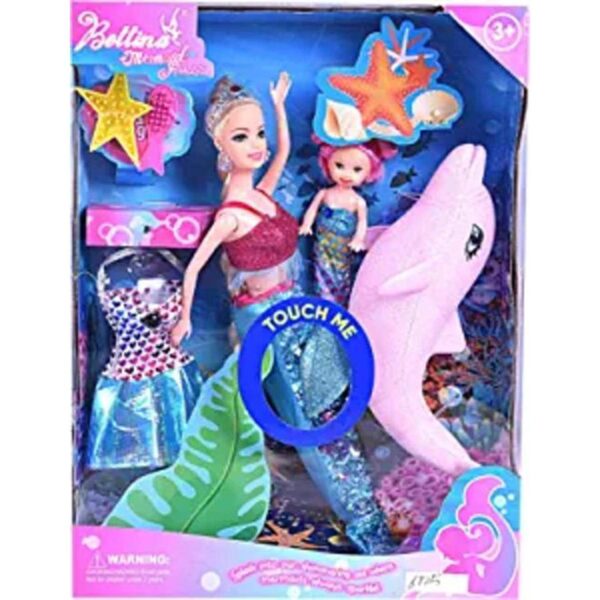 Paquete de muñecas de princesa sirena cola de sirena que_1