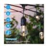 Cadena de luces LED regulables de 3 colores para_4