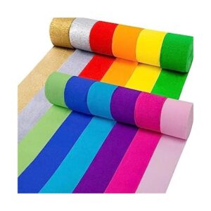 Coceca 12 rollos de serpentinas de papel crepé de 984 pies