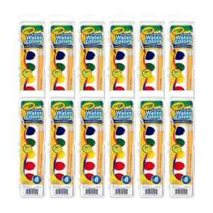 Crayola Acuarelas lavables en 8 colores vibrantes 12
