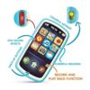 Juguete para teléfono de bebé con funciones de grabación y_2