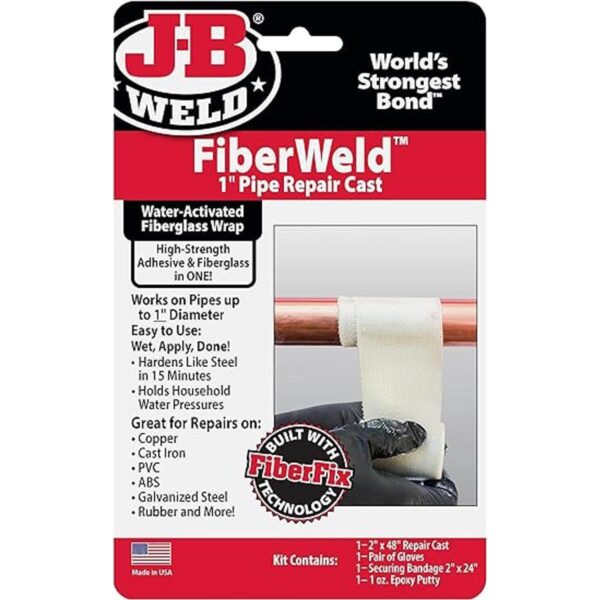 FiberWeld Kit de reparación de tubería metálica 2x48_1