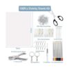 Kit de 180 hojas de plástico retráctil hojas encogidas