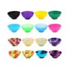 Coopay 16 cuencos de silicona multicolor resistentes al