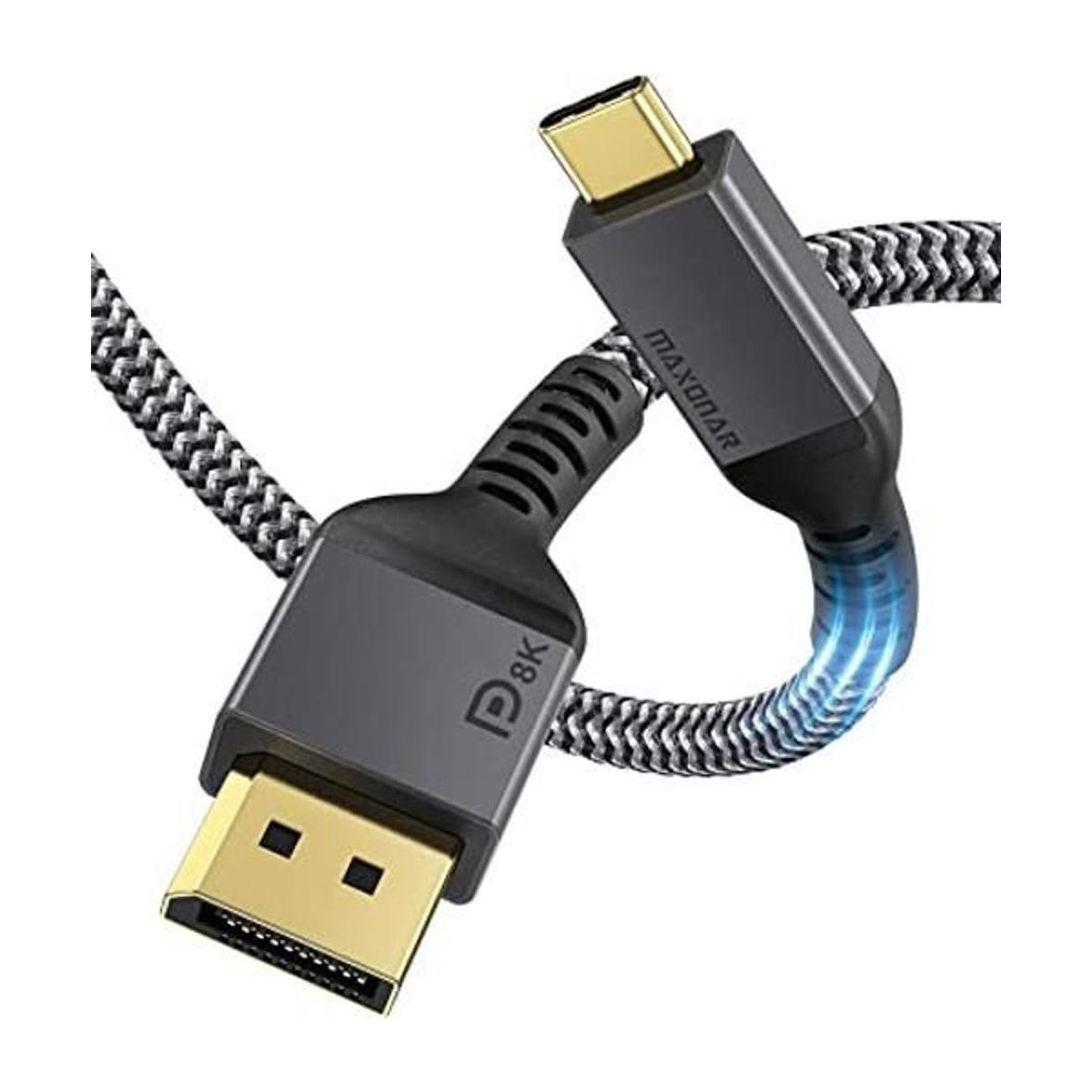 Cable USB C a DisplayPort Maxonar 8K 60Hz TipoC a DP