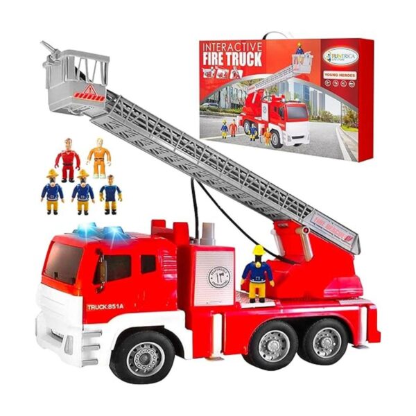 FUNERICA Camión de bomberos con bomba de manguera de agua_1