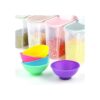 Coopay 16 cuencos de silicona multicolor resistentes al