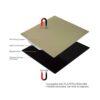 Ender Placa de cama PEI de acero con 3 resortes_4