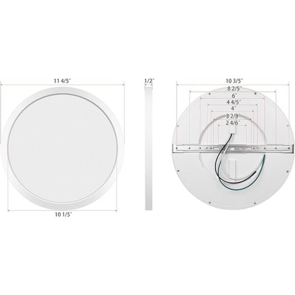 Lámpara de techo LED regulable de 12 pulgadas con montaje_4
