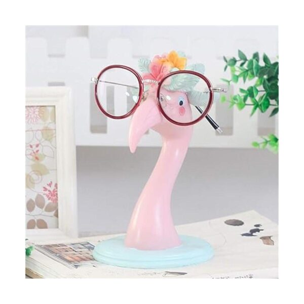 Bonito soporte para gafas con diseño de flamenco color rosa_2