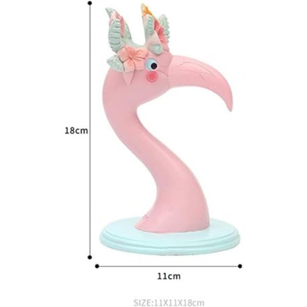 Bonito soporte para gafas con diseño de flamenco color rosa_5