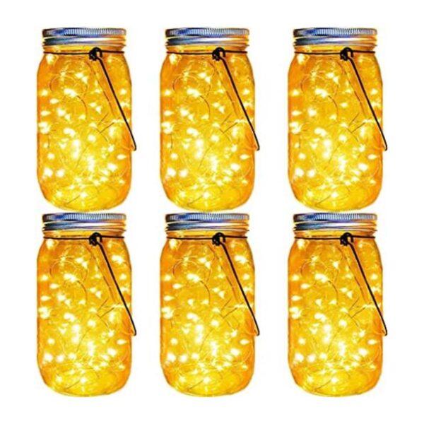 Luces solares de tarro de cristal con 30 ledes paquete de_1
