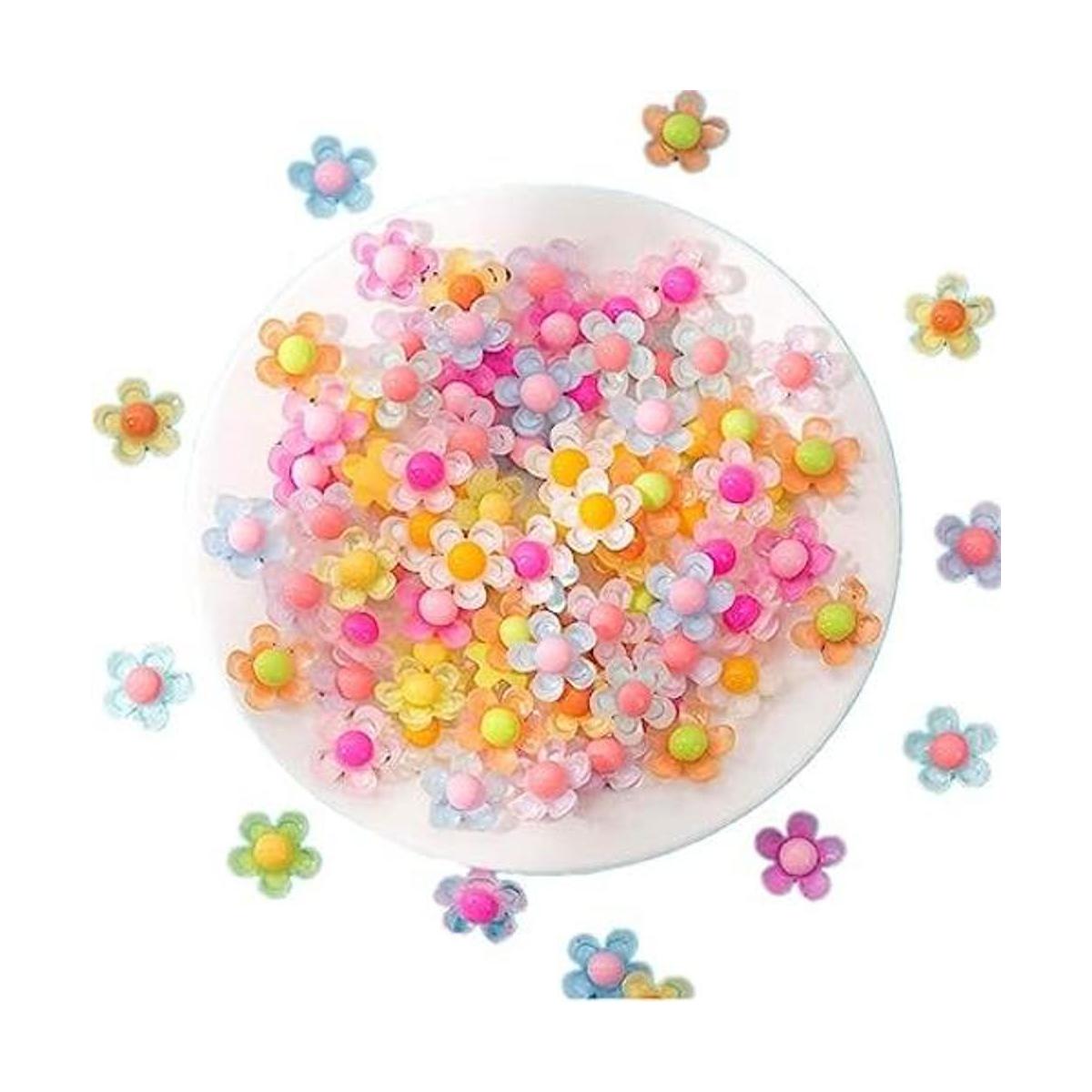MSCFTFB 50 piezas 34 pulgadas 5 pétalos flor resina