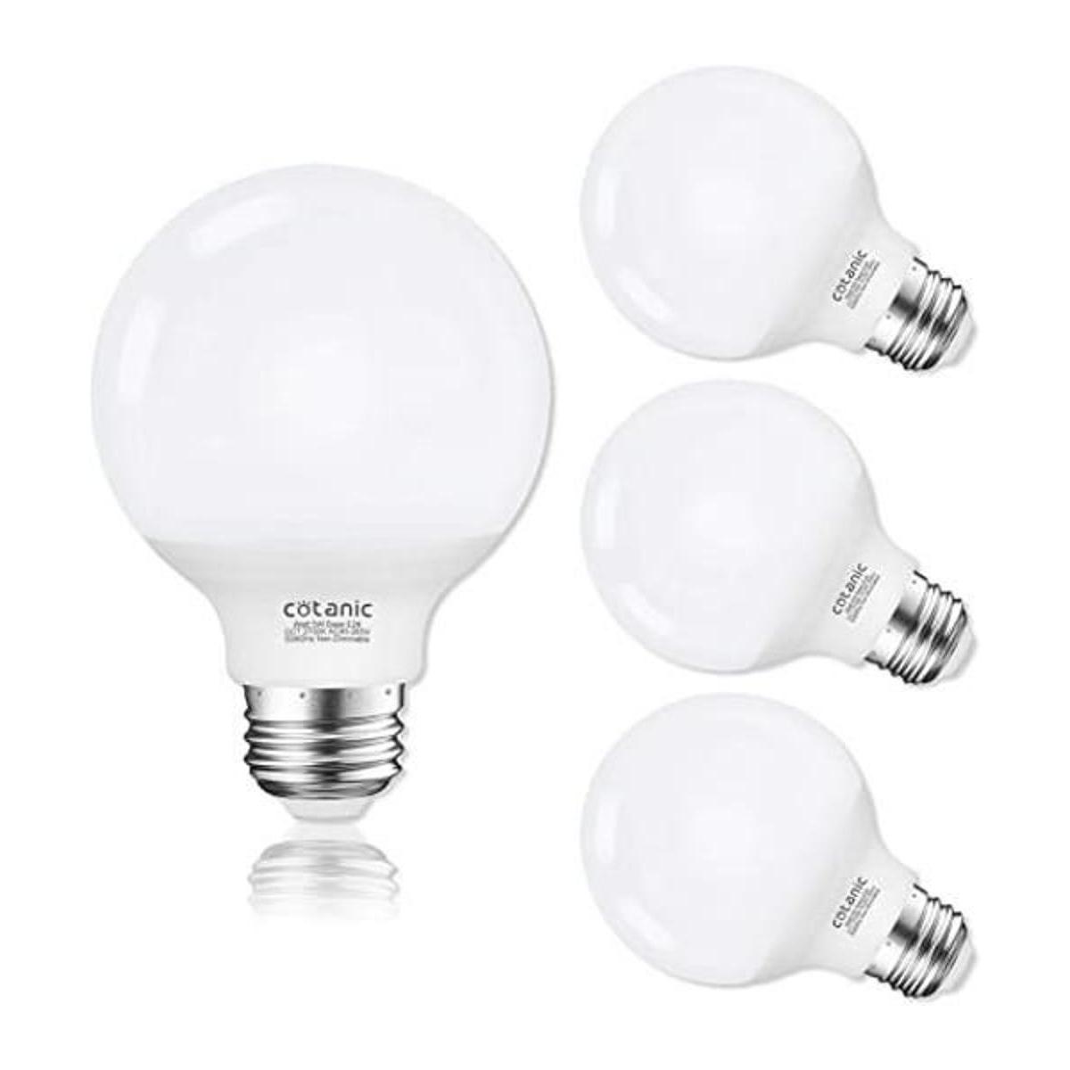Bombilla LED G25 de 2700 K color blanco cálido bombillas