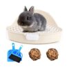Hamiledyi Bunny Litter Pet Toilet Orinal Trainer Corner