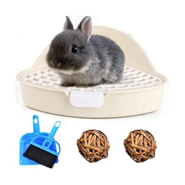 Hamiledyi Bunny Litter Pet Toilet Orinal Trainer Corner
